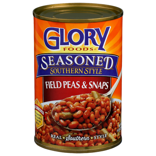 Glory Foods Seasoned Southern Style Field Peas & Snaps - 14.5 Ounce