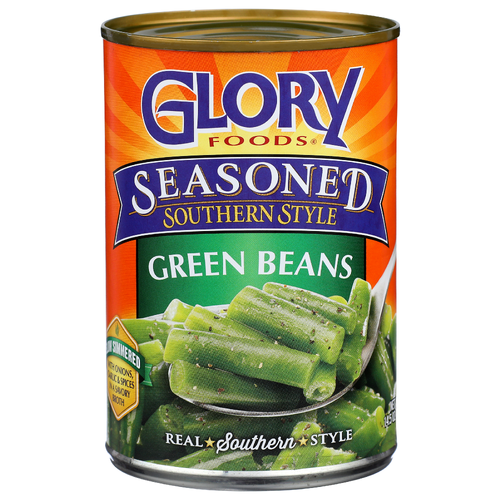 Glory Foods Seasoned Southern Style Green Beans - 14.5 Ounce