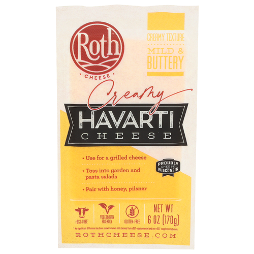 ROTH Creamy Havarti Chunk Cheese - 6 Ounce