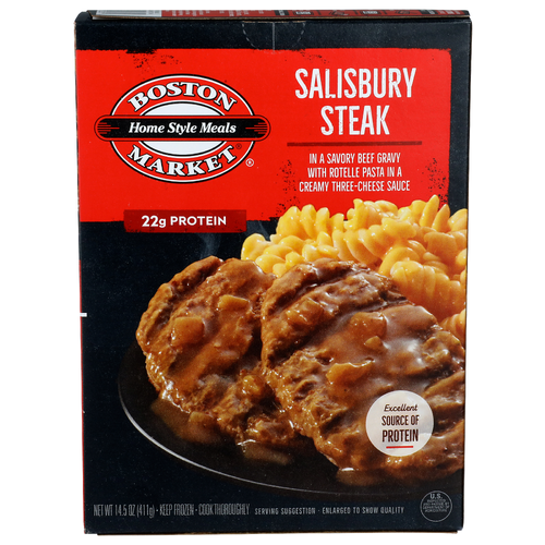 Boston Market In a Savory Beef Gravy With Rotelle Pasta Creamy Three-Cheese Sauce Home Style Meals Salisbury Steak - 14.5 Ounce
