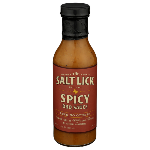 The Salt Lick Spicy BBQ Sauce - 12 Fluid Ounce