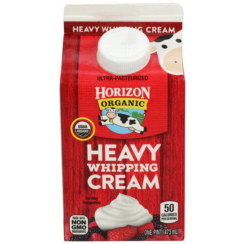 Horizon Organic Heavy Whipping Cream Ultra-Pasteurized - 1 Pint