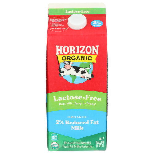 HORIZON Org 2% Lactose Ho Up Milk 6 2%lactose Free Organic - Half Gallon