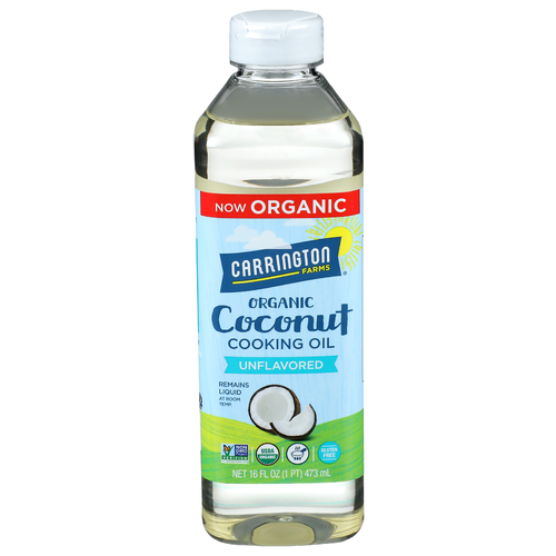 Carrington Farms Unflavored Organic Coconut Cooking Oil - 16 Fluid Ounce