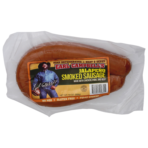 Earl Campbell's Jalapeno Smoked Sausage - 13 Ounce