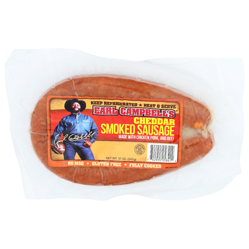 Earl Campbell's Cheddar Smoked Sausage - 12 Ounce