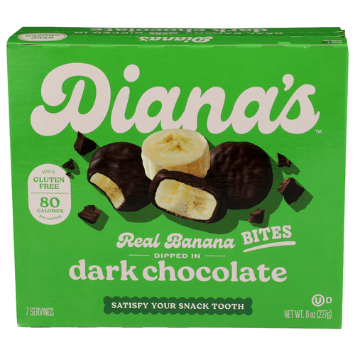 DIANA's Bananas Dark Chocolate Banana Bites - 8 Ounce - 1 Count Image 1 of 4