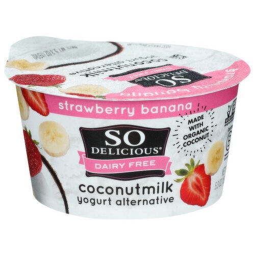 So Delicious Coconutmilk Yogurt Alternative Strawberry Banana - 5.3 Ounce