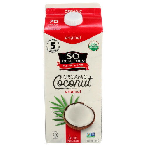 So Delicious Organic Coconutmilk Beverage Original - 64 Fluid Ounce