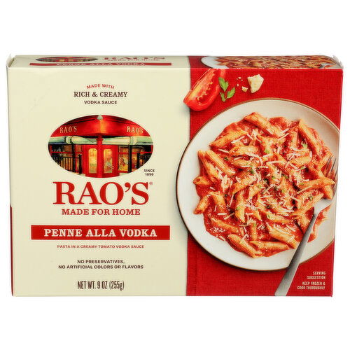 Rao's Homemade Frozen Penne Alla Vodka - 9 Ounce