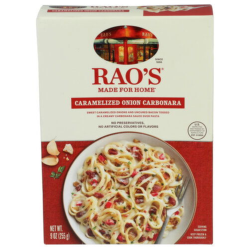 RAO'S Caramelized Onion Carbonara - 9 Ounce
