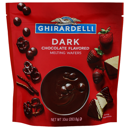 Ghirardelli Dark Chocolate Flavored Melting Wafers - 10 Ounce