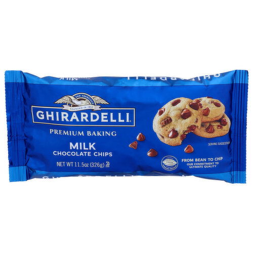 Ghirardelli Milk Chocolate Chips Premium Baking - 11.5 Ounce