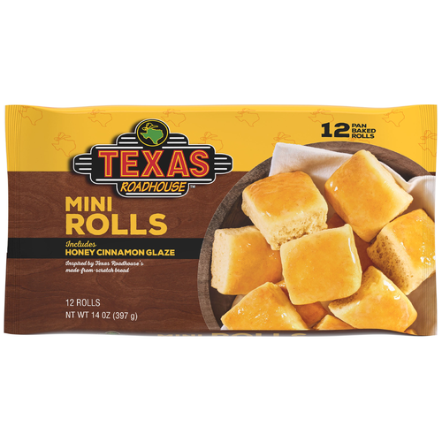 Texas Roadhouse Honey Cinnamon Glaze Mini Rolls - 14 Ounce