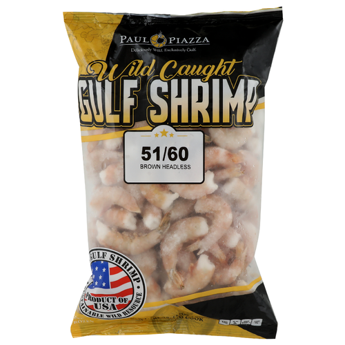 Paul Piazza Brown Wild Caught Gulf Shrimp - 2 Pound Image 1 of 4