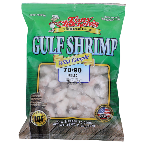 Tony Chachere's Gulf Shrimp, Individually Quick Frozen - 16 Ounce