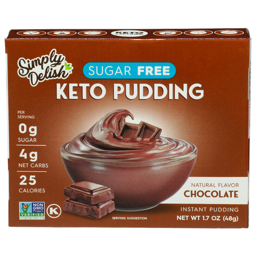 Simply Delish Chocolate Keto Pudding - 1.7 Ounce