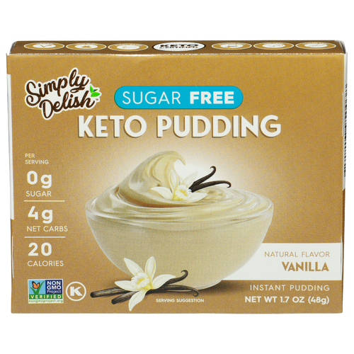 Simply Delish Vanilla Keto Pudding - 1.7 Ounce
