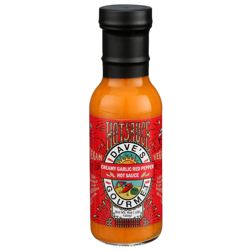 DAVE'S GOURMET Creamy Garlic Red Pepper Hot Sauce - 8 Ounce
