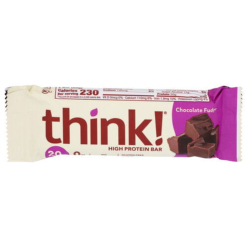Think! High Protein Bar Chocolate Fudge - 2.1 Ounce