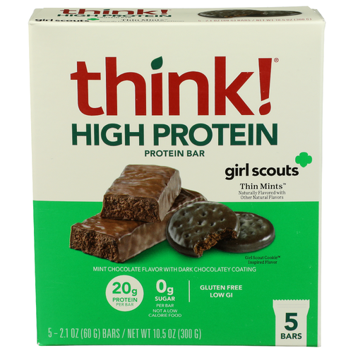 THINK! High Protein Girl Scouts Thin Mints 5 Pk - 2.1 Ounce - 5 Count
