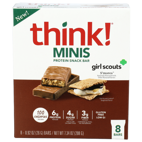 THINK! Minis Girl Scouts S'mores - 0.92 Ounce - 8 Count