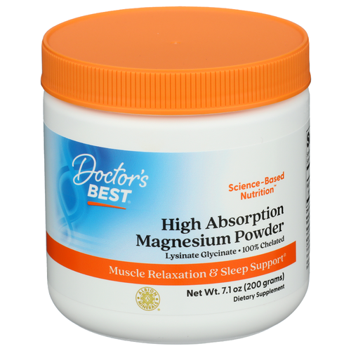 DOCTOR'S BEST Magnesium Powder - 7.1 Ounce