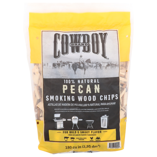 Cowboy Brand Pecan Smoking Wood Chips - 1 Each