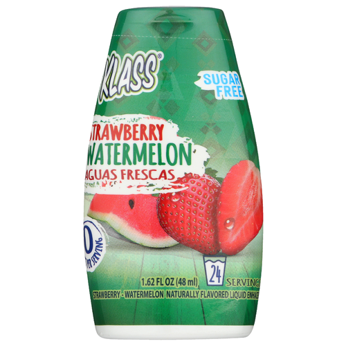 Klass Sugar Free Watermelon Strawberry Aguas Frescas Liquid Enhancer - 0.068 Fluid Ounce - 24 Count Image 1 of 2