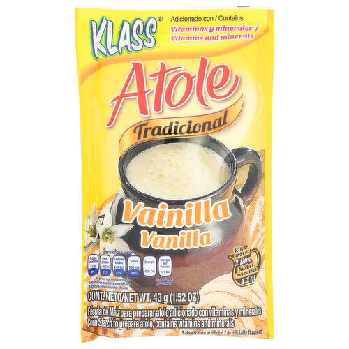 Klass Mix Atole Vanilla - 1.52 Ounce