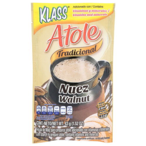 Klass Mix Atole Nuez - 1.52 Ounce