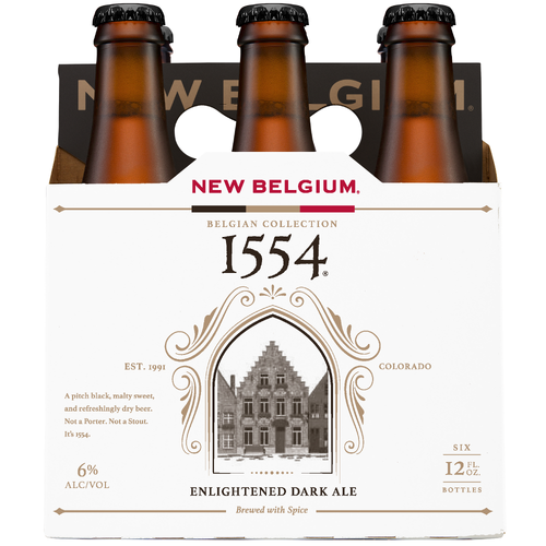 New Belgium 1554 Enlightened Dark Ale - 2 Fluid Ounce - 6 Count Image 1 of 2
