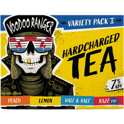 New Belgium Voodoo Ranger Hardcharged Tea Variety Pack I - 12 Fluid Ounce Image 1 of 2