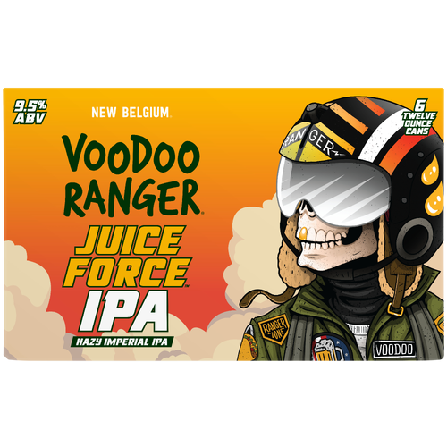 New Belgium Brewing Voodoo Ranger Juice Force Hazy Imperial Ipa - 2 Fluid Ounce - 6 Count Image 1 of 2