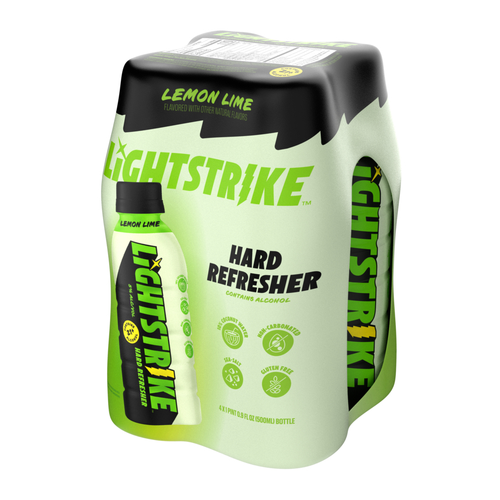 Lightstrike Hard REFRESHER Lemon Lime The First Ever Refresher Built To Outpace PARTY. Made With Coconut Water, Sea Salt, Zero Fizz No Carbonation And Flavors You Can Actually PRONOUNCE. Gluten Free 5% ABV - 16.9 Fluid Ounce