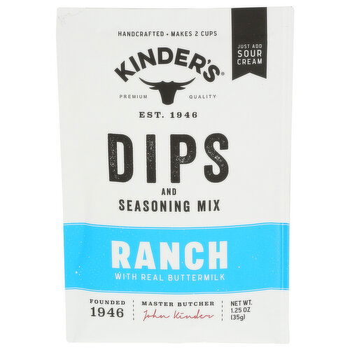 KINDER'S Ranch Dip & Seasoning Mix - 1.25 Ounce