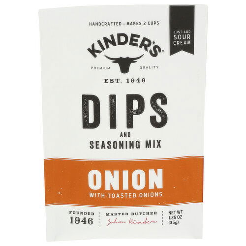 KINDER's Onion Dip & Seasoning Mix - 0.625 Ounce - 2 Count