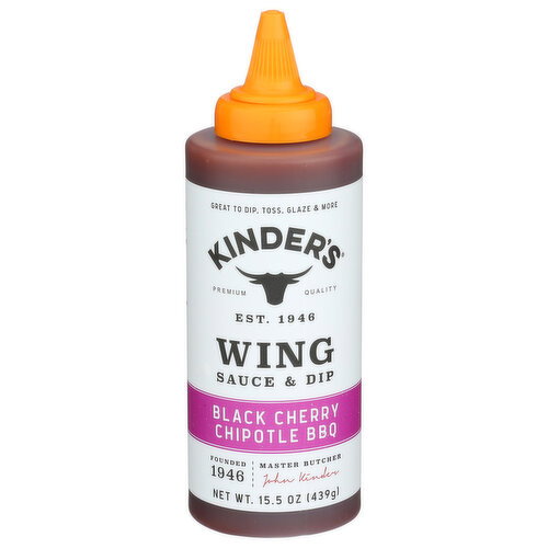 KINDER's Black Cherry Chipotle BBQ Wing Sauce - 15.5 Ounce
