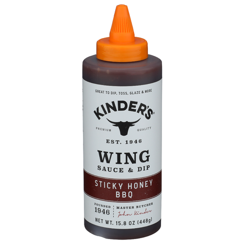 KINDER's Sticky Honey BBQ Wing Sauce - 15.8 Ounce Image 1 of 4