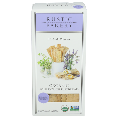 Rustic Bakery Herbs De Provence Artisan Organic Sourdough Flatbreads - 6 Ounce