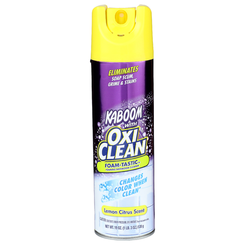 Kaboom Lemon Citrus Scent Foam-Tastic Foaming Bathroom Cleaner - 19 Ounce
