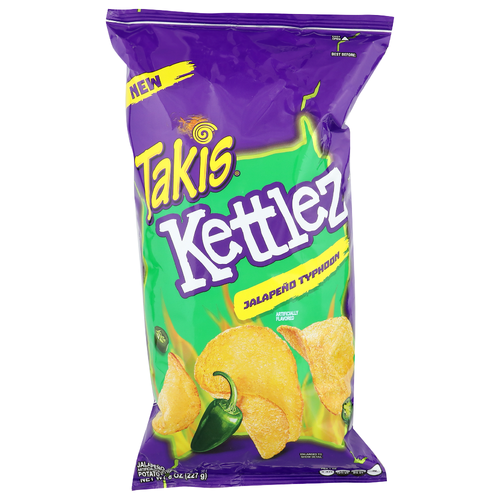 Takis Kettlez Jalapeno Typhoon Potato Chips - 8 Ounce