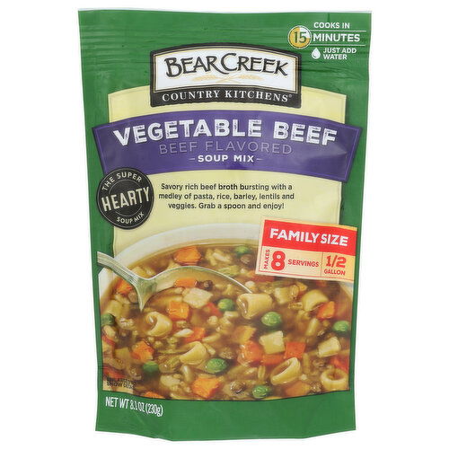 Bear Creek Vegetable Beef Soup Mixes - 8.1 Ounce