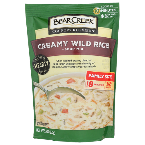 Bear Creek Creamy Wild Rice Soup Mixes, Rice - 1.2 Ounce - 8 Count