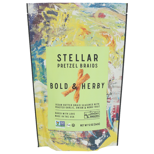 Stellar Braids Garlic Bold And Herby Pretzel - 12 Ounce