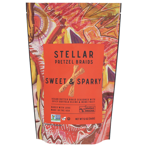 Stellar Braids Buffalo Sweet And Sparky Pretzel - 12 Ounce