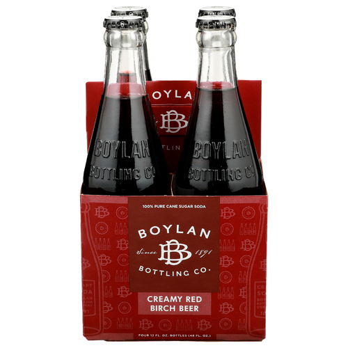 Boylan Bottling Co. Creamy Red Birch Beer - 12 Fluid Ounce - 4 Count