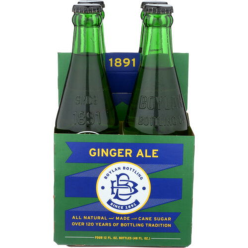 BOYLAN BOTTLING CO Soda Ginger Ale - 12 Fluid Ounce - 4 Count
