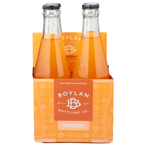 Boylan Orange Bottling Co. Soda - 12 Fluid Ounce - 4 Count