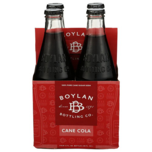 Boylan Bottling Co Cane Cola Soda - 12 Fluid Ounce - 4 Count Image 1 of 3